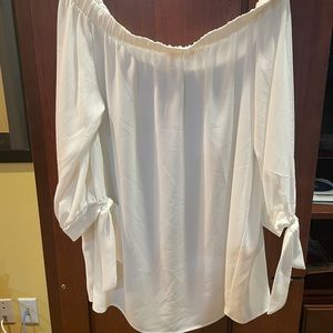 White off the shoulder blouse